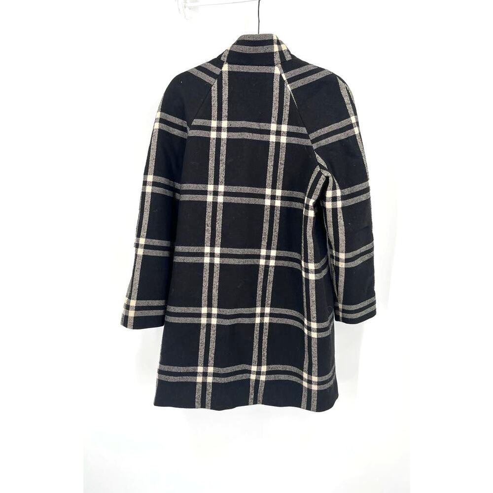 Mango Checked Wool Blend Coat View 4